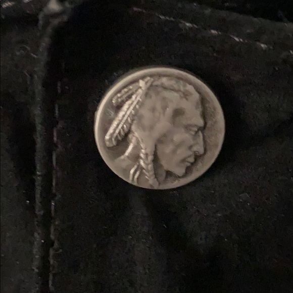 Vintage Black Fringed Suede Leather Jacket - Picture 7 of 9